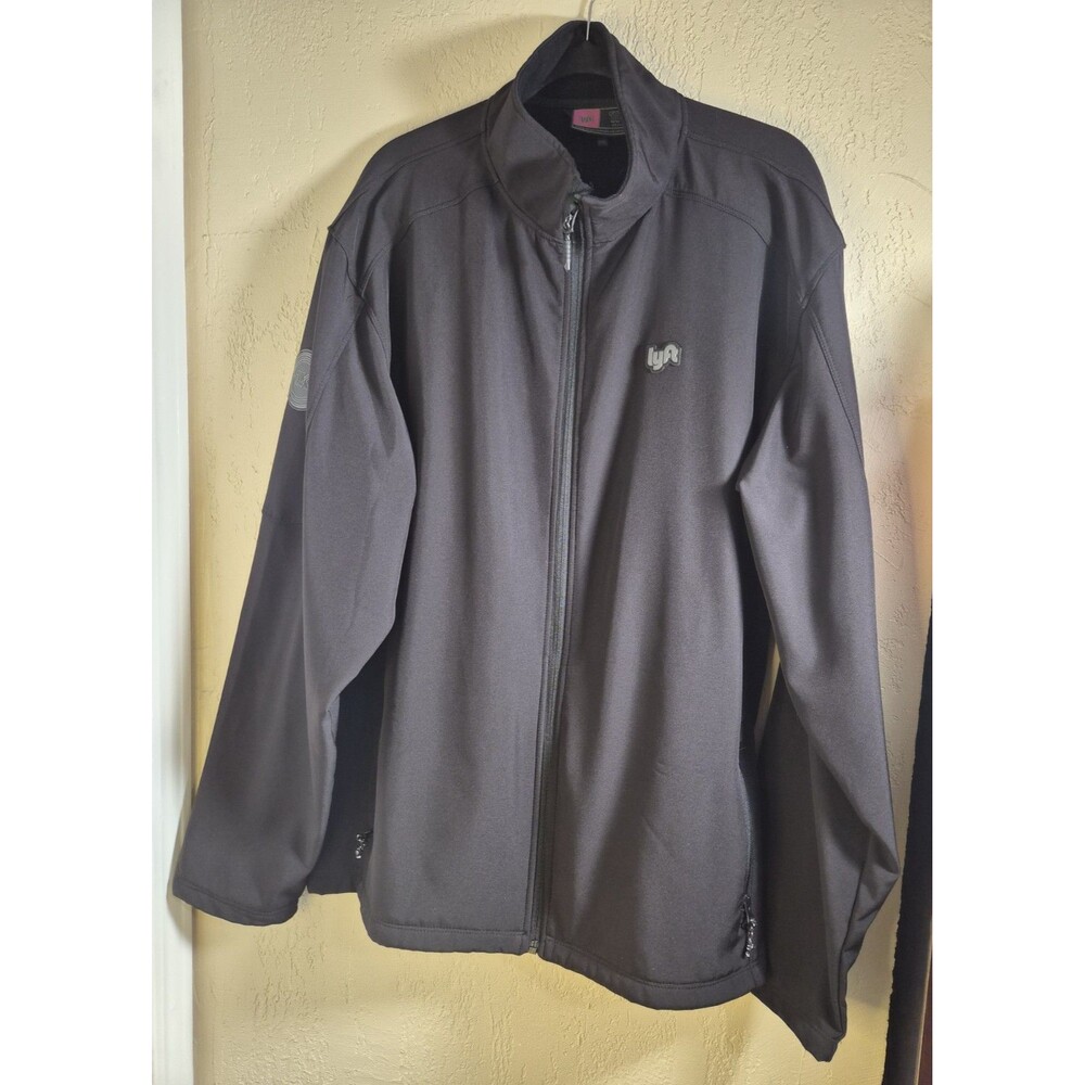 LYFT - 1K Rides - Men's Black Full Zip JACKET - 4XL Softshell Fleece